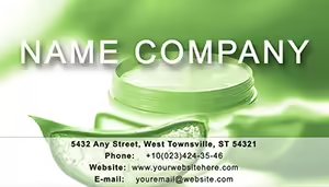 Aloe Vera Cream Business Cards