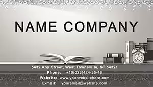 Book Club Business Card Template: Foster Literary Connections