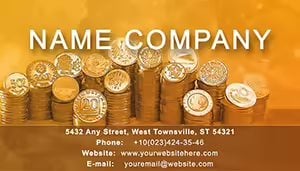 Gold coins as Store of Value Business Cards