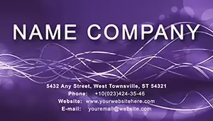 Purple Wallpaper Business Cards template