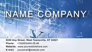 Quotations of Currencies Online Business Cards