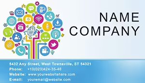 Online Social Networks Business Card template