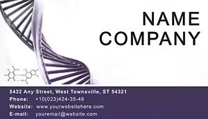 DNA, Genes, Chromosomes Business Card Template