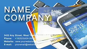 Bank Cards Business Card Template for Download