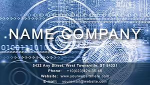 Simulated Hand Business Card Template