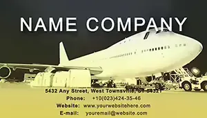 Commercial Aircraft Business Card Templates