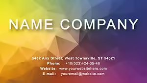 Color Effect Business Card Template