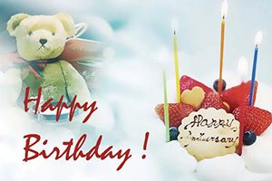 Cake and Gift Postcards template
