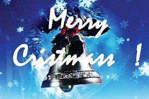 Christmas bell Postcards template