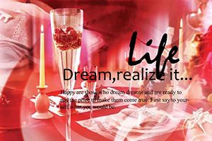 Romantic Table Postcards template