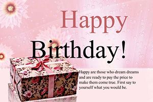 Birthday Postcard Design Template