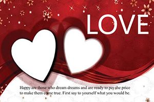 Forever with you Postcards template