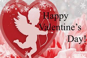 Gratulate Valentine Postcard Template