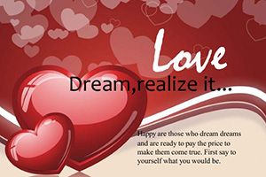 Heart on Valentines Day Postcards template