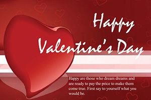 Valentine: Heart of Love Postcards template