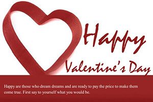 Ribbon Heart Postcards template