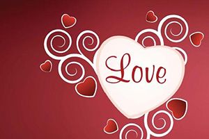 Heart of Love Postcards Template