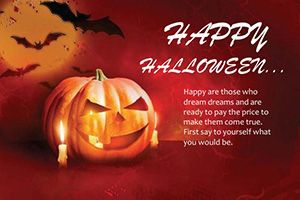 Murderous Pumpkin Postcards template