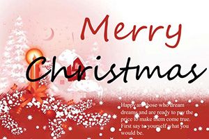 Christmas Candle Postcards template