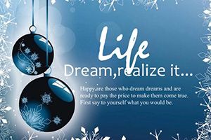 Christmas Balls Decoration Postcards template