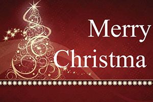 Illuminated Christmas Tree Postcards template