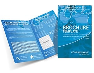 Friendly dolphins Brochure template
