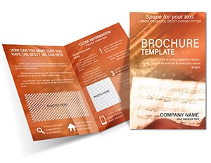 Musical instruments concert Brochure template