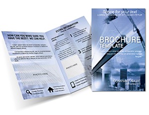 Construction of buildings Brochure template
