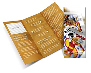 Play Card Games Brochure template
