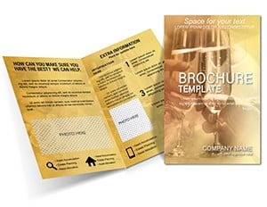Flowers and Champagne Brochure template