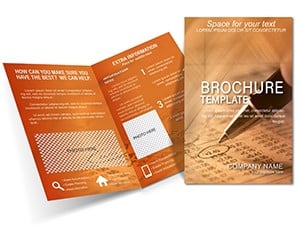 Print Financial analysis Brochures template