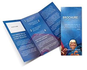 American Football Brochure Templates for Print Designs