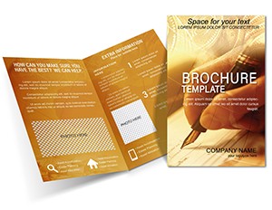 Sign financial documents Brochures templates