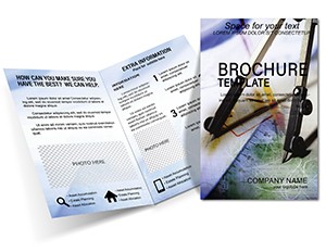 Compasses and drawing instruments Brochure Template