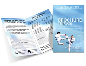 Taekwondo training Brochure templates