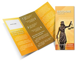 Law justice Brochure Template