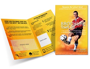 Sport Soccer Player Brochure Template - Download and Print