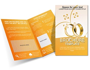 Gold Engagement Rings Brochure templates