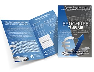 Euro exchange Rate Brochure design Template