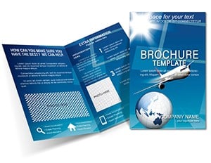 Airliner and Earth Brochure Template