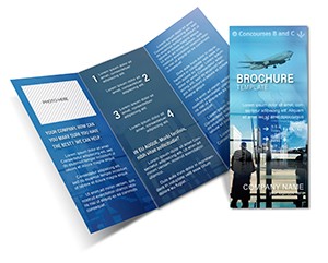 Airport and Passengers Brochure Template