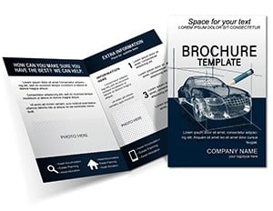 Car 3D Modeling Brochure template