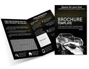Car 3D Drawing and Sketching Brochure template