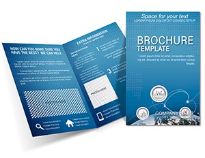 IT Communication Brochure design template