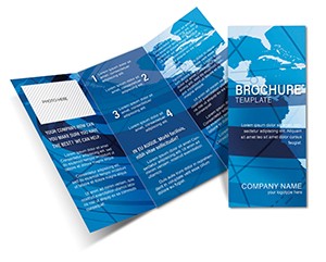 Flow Around Continent Brochure template