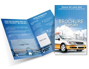 Taxi Service Brochure template