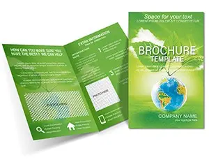 Eco-Friendly Earth Brochure Template - Half Fold Design