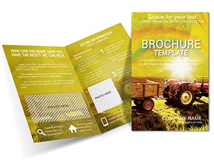 Agriculture : Field and Tractors Brochure templates