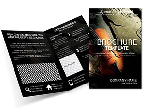 Violin with Notes Brochure template