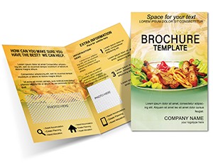 Dish of Restaurant Brochure template